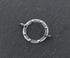 Sterling Silver Artisan Dotted Circle Connector, (AF-192)